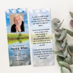 Countryside Background Memorial Bookmarks