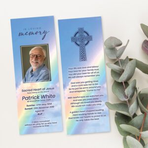 Rainbow Themed Memorial Bookmarks